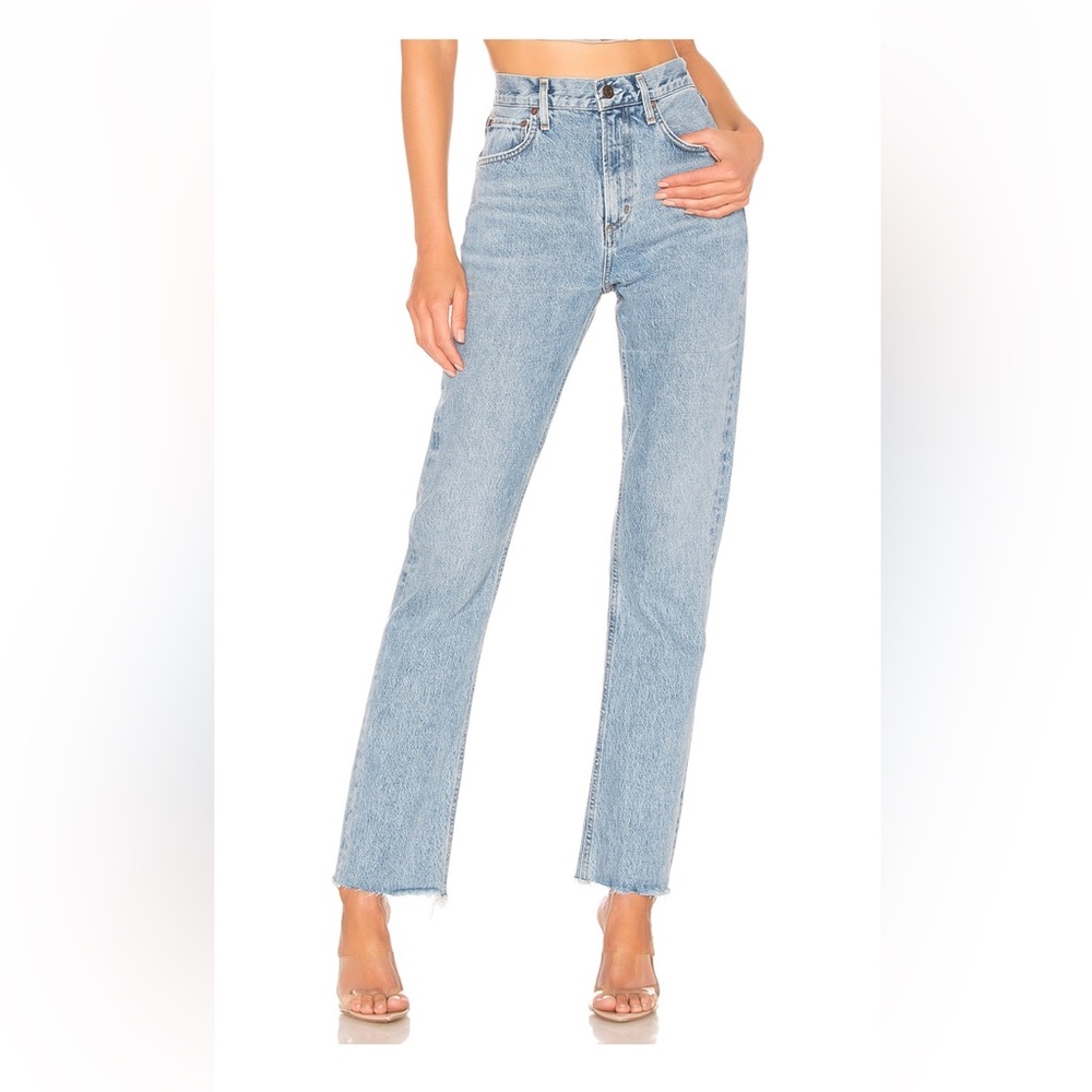 AGOLDE Cherie High Rise Straight Jean in Merit sz 24
